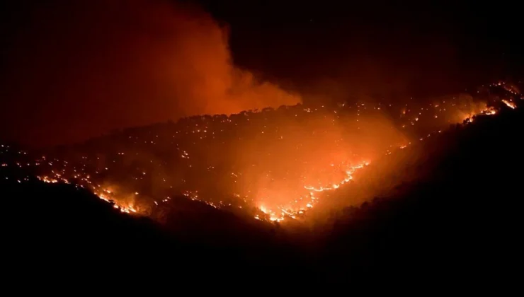 Yunanistan Ege Adalarında Orman Yangınları Devam Ediyor