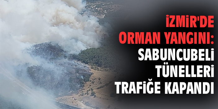 İzmir’de Orman Yangını: Sabuncubeli Tünelleri Trafiğe Kapatıldı