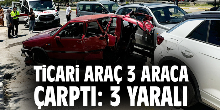 Yabancı sürücü kaza yaptı, 2 cip ve otomobile çarptı!