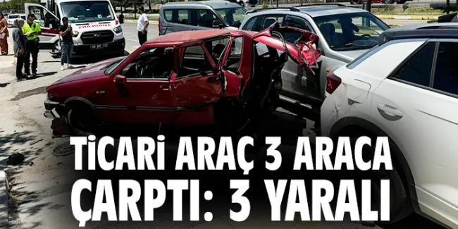 Yabancı sürücü kaza yaptı, 2 cip ve otomobile çarptı!