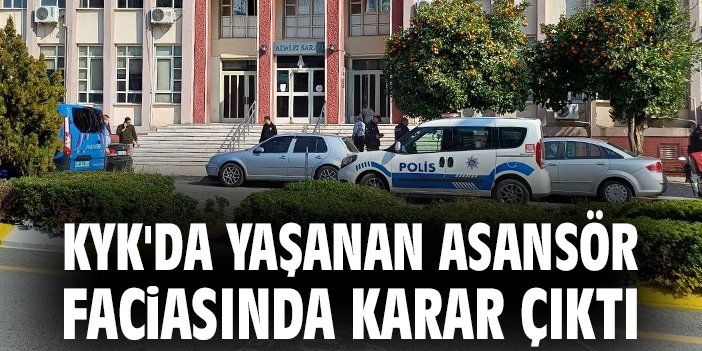 Asansör kazasında 22 yaşındaki öğrenciye ceza verildi