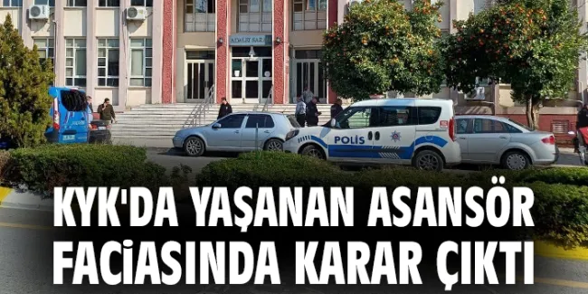 Asansör kazasında 22 yaşındaki öğrenciye ceza verildi