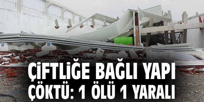 Çiftlikte Çökme: 1 Ölü, 1 Yaralı
