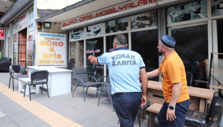 Konak zabıtasından İkiçeşmelik’te sıkı denetim