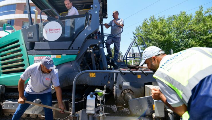 Bornova Belediyesi düzgün yollar için durmadan çalışıyor