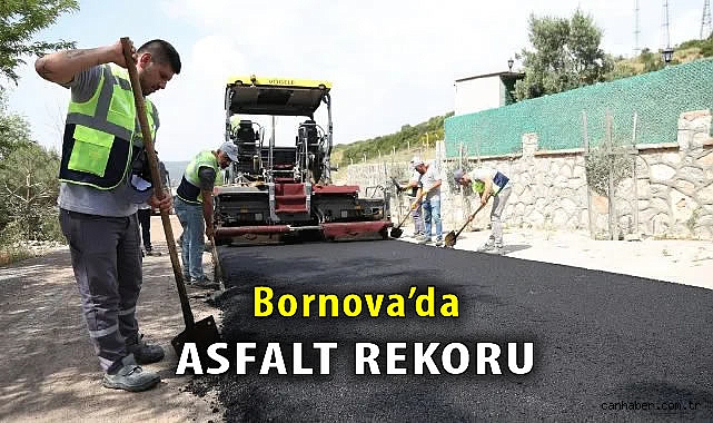 Bornova Belediyesi Yollarda Rekor Çalışma!