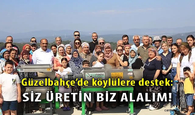 Güzelbahçe Belediyesi Köylü Kadınlara Makina Verdi