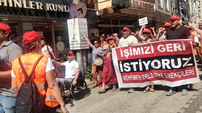 Menemen Belediyesi İşçileri İş Hakkı İçin Eylemde