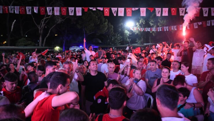 Milli heyecan Bornova’da bir başka yaşanıyor