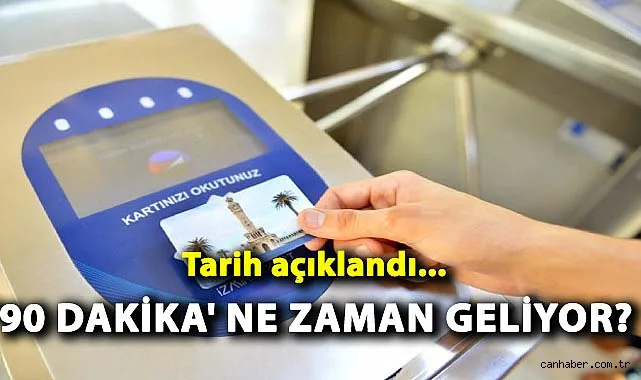 İzmir’de 90 Dakika Ücretsiz Aktarma Başlıyor