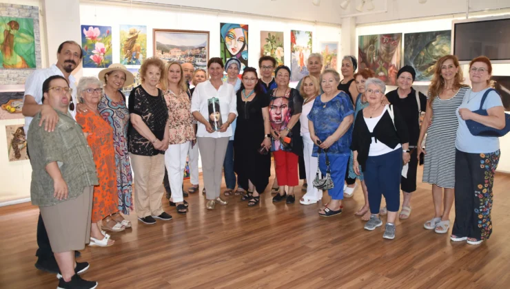 Yenifoça Resim Kursiyerleri Sergisi Sanatseverleri Büyüledi