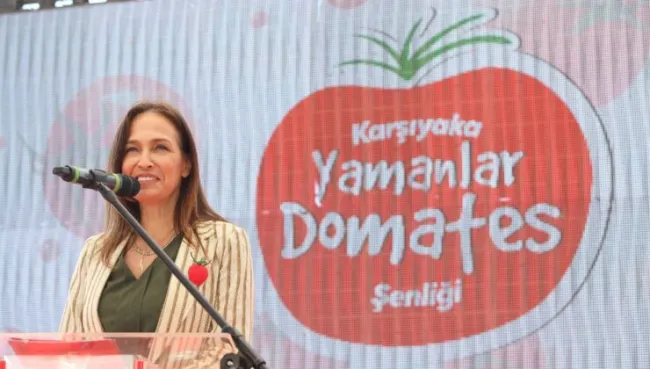 Yamanlar Domates Şenliği Karşıyaka’ya renk kattı