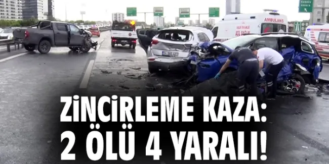Bağcılar’da Zincirleme Kaza: 2 Ölü, 4 Yaralı!