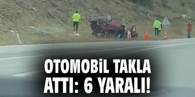 Kelkit’te Taklaya Gelen Araçta 6 Yaralı!