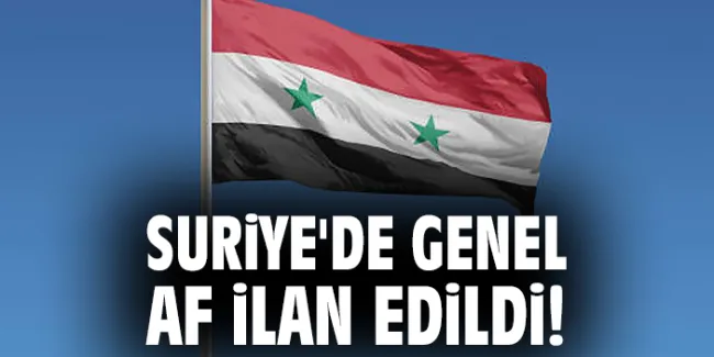 Esad’dan Genel Af: Kaçaklar için Son Şans!