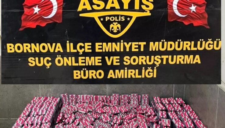 İzmir’de Uyuşturucu Operasyonu: 10 Bin Hap Ele Ge geçti!