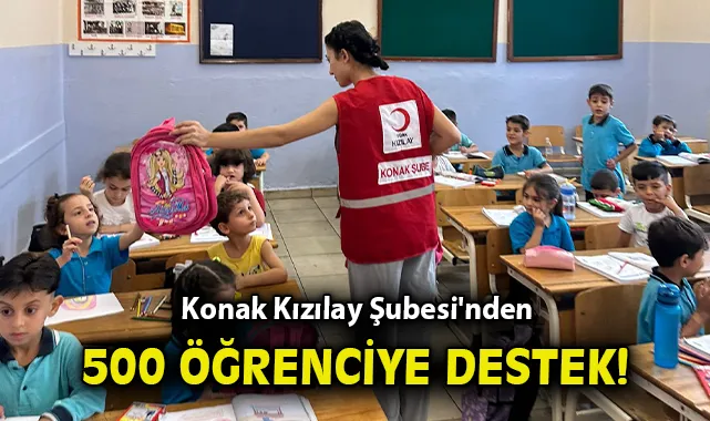 Konak Kızılay, 500 Çocuğa Eğitim Desteği Sağladı