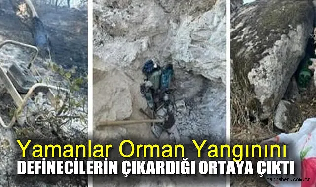 Yamanlar’da Yangına Kaçak Kazı İddiası!