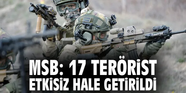 Suriye’nin Kuzeyinde 17 Terörist Etkisiz Hale Getirildi