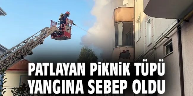 Balkondaki Piknik Tüpü Patladı, Yangın Çıktı!