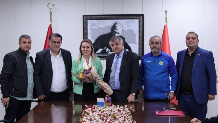 Amatör spor kulüplerinden Başkan Mutlu’ya ziyaret