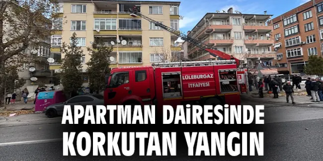 Lüleburgaz’da Dairede Yangın Paniği!