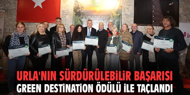 Urla, Sürdürülebilir Kalkınma Ödülünü Aldı!