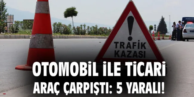 Samsun’da Trafik Kazasında 5 Yaralı!