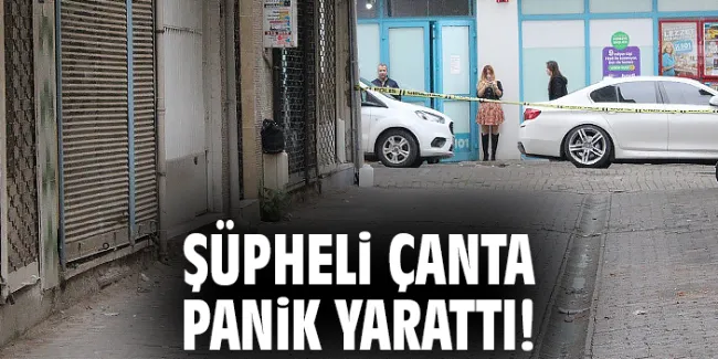 Şüpheli Çanta Panik Yarattı, Kadına Ulaşıldı!