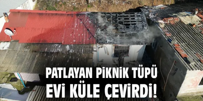 Sultangazi’de Sobadan Yangın, Piknik Tüpü Patladı!