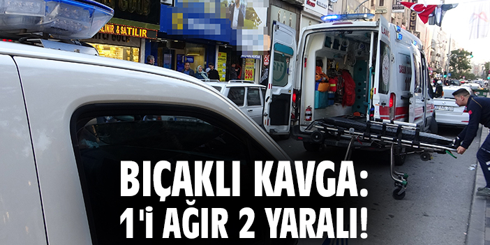 Bıçaklı Kavga: İki Yaralı, Olay Yeri İncelemesi Başladı