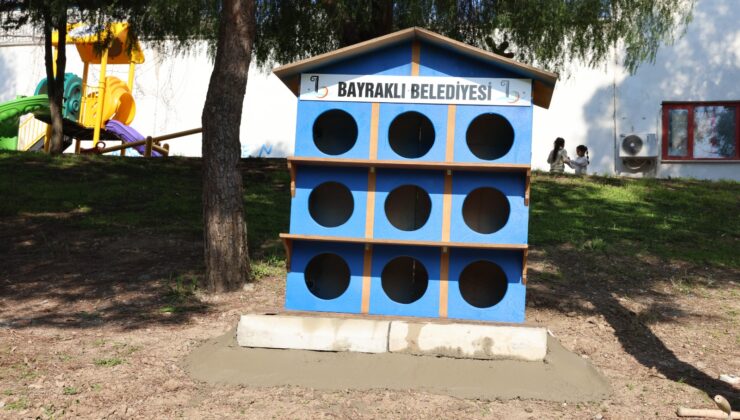Bayraklı’da sokak kedilerine yeni yuva