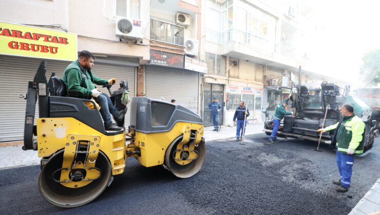 Yenilenen Konak: Asfalt ve kaldırım çalışmaları hız kesmiyor