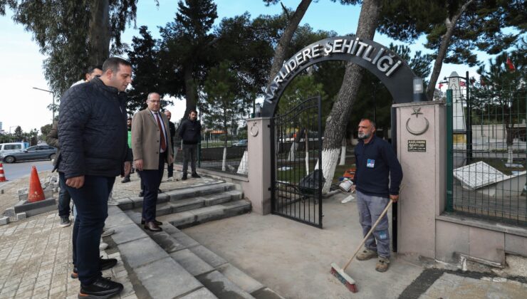 NARLIDERE BELEDİYESİ, ŞEHİTLERİMİZİN HATIRASINA SAHİP ÇIKIYOR