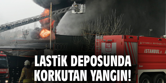 Çekmeköy’de Lastik Deposunda Yangın Korkuttu!