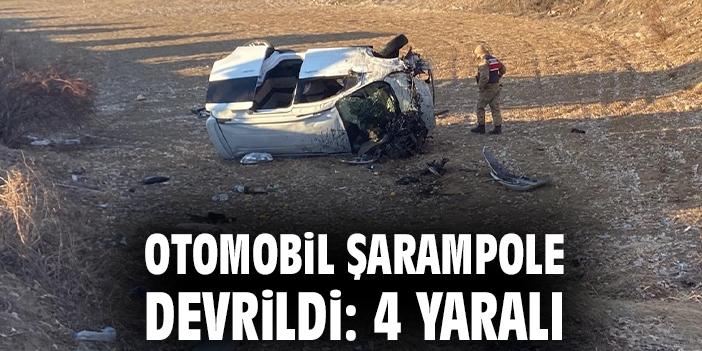 Erzincan’da Şarampole Devrilen Araçta 4 Yaralı!