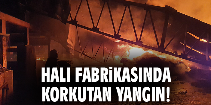 Yangın, Demirci’deki halı fabrikasında çıktı!