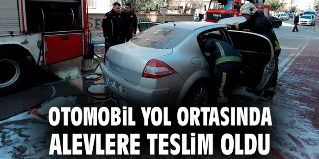 Kepez’de Arıza Araç Alev Alev Yandı!