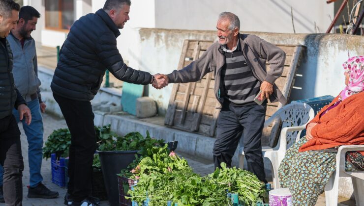 Başkan Görkem Duman üreticinin yanında