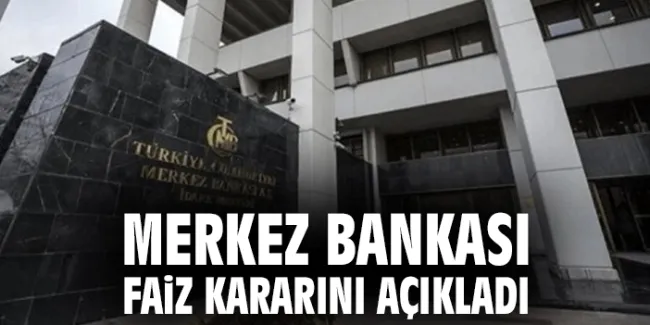 Merkez Bankası’ndan Faiz İndirimi Kararı!