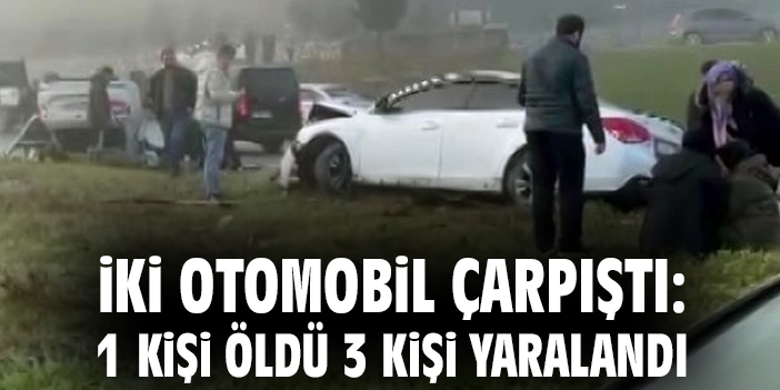 Kavşaktaki Feci Kaza: 1 Ölü, 3 Yaralı!