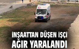 İnşaatta Düşen İşçi Hastaneye Kaldırıldı!