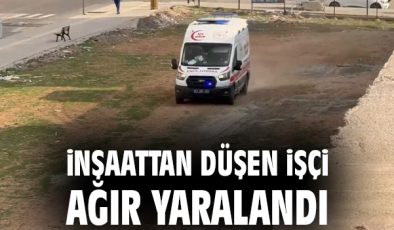 İnşaatta Düşen İşçi Hastaneye Kaldırıldı!