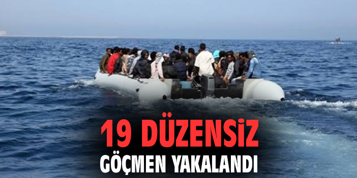 Çeşme Açıklarında 19 Düzensiz Göçmen Yakalandı