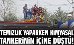 Tır Tankına Düşen İşçinin Hayati Tehlikesi Var!