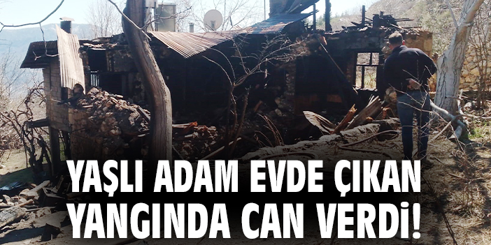 Ermenek’te Yangında 83 Yaşındaki Adam Hayatını Kaybetti