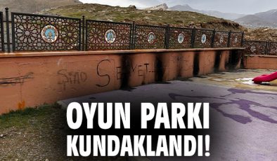 Parkta Yangın: Çocuk Oyun Grupları Ateşe Verildi!