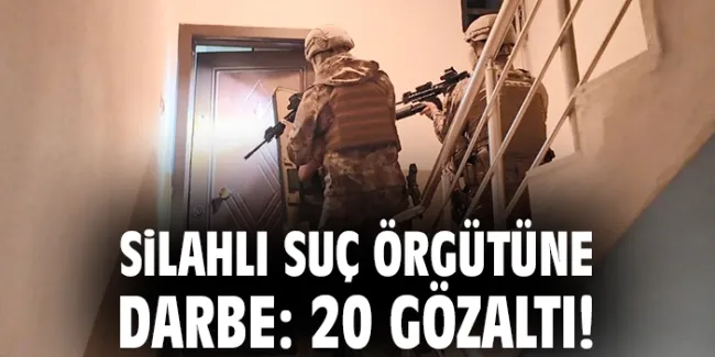 Mersin’de Suç Çetesine dev operasyon: 20 gözaltı!
