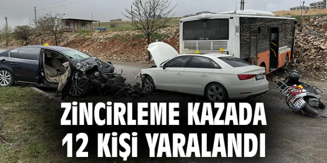 Gaziantep’te Zincirleme Kaza: 12 Yaralı!