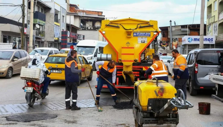 Karabağlar’da Asfalt Yama Robotu Hizmete Girdi!